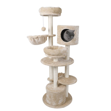 Cat Tree Tower Condo House Post Scratching Furniture Play Pet Activity Kitty Bed PaWz